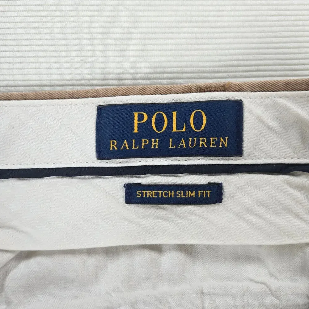 Polo Ralph Lauren Stretch Slim Fit Chino Khaki Pants Men's Size 40